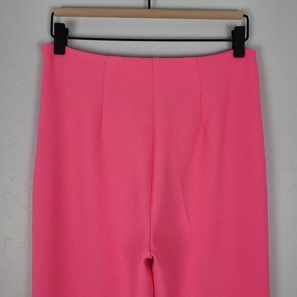Trina Turk Chimayo Pant Kick Flare Full Lenght High Rise Pink Size 0 NWT - Picture 6 of 13